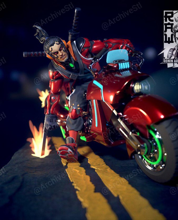 骑车武士 Biker Takeshi 3D打印图纸